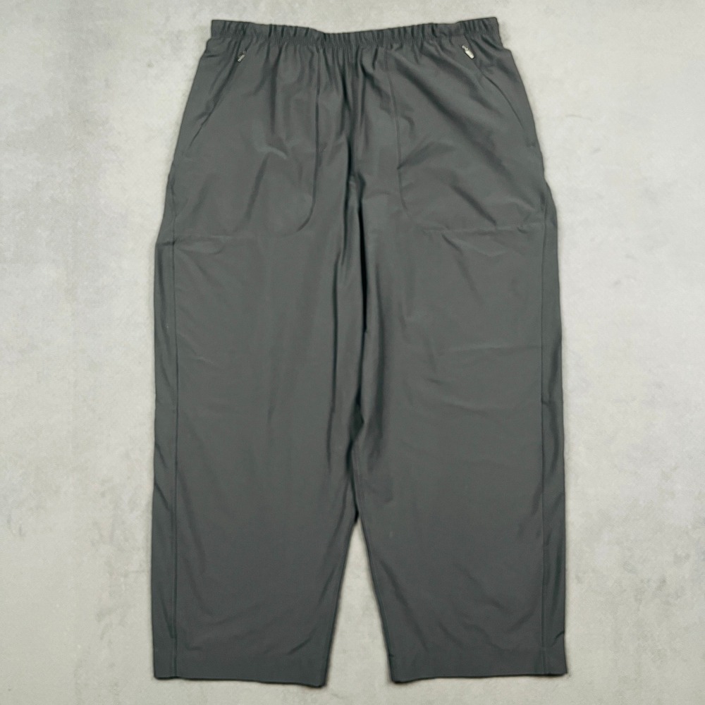 Lululemon Barrel Leg Cropped Pant Womens 14 Black Lightweight Mid Rise LW6CR4S